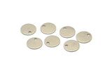 Steel Cabochon Tag, 50 Stainless Steel Cabochon Tags With 1 Hole, Stamping Tags (10x0.80mm) M02698