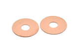 Copper Round Blank, 2 Raw Copper Stamping Blanks, Stamping Tags (30x0.80mm) M02623