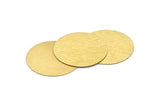 Brass Round Blank, Textured Raw Brass Stamping Blank, Stamping Tags (50x0.80mm) M02641