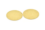Brass Round Charm, Textured Raw Brass Charm With 1 Hole, Pendants, Findings (50x0.80mm) M02643