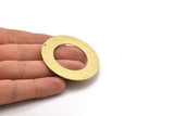 Brass Round Charm, Textured Raw Brass Charm With 1 Hole, Pendants, Findings (50x0.80mm) M02644