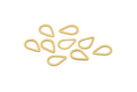 Gold Drop Connector, 25 Gold Plated Brass Drop Connectors (8.5x12.5x0.8mm) BS 1132 Q0130