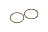 Boho Brass Findings, 100 Antique Brass Connector Rings  (25mm) pen 450  K033