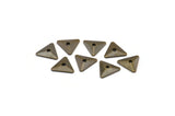 Triangle Spacer Bead, 100 Antique Brass Triangle Bead Caps (7x8mm) Bom 619 K092