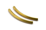 5 Square Oval Raw Brass Tubes (70x5x5mm) Sq14 Brc278