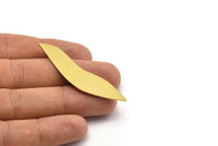8 Raw Brass Stamping  Blanks No Hole  (59mmx0.80mm)  D0390--C034