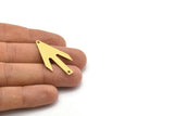 Arrow Necklace Finding, 12 Raw Brass Arrow Stamping Blanks with 2 Holes (39x22x0.60mm) D0066--C028
