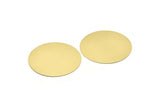 Brass Round Blank, Raw Brass Stamping Blank, Stamping Tags (50x0.80mm) M02616