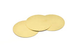 Brass Round Blank, Raw Brass Stamping Blank, Stamping Tags (50x0.80mm) M02616
