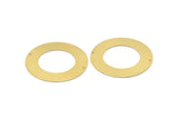 Brass Round Charm, Raw Brass Charm With 2 Holes, Pendants, Findings (50x0.80mm) M02621
