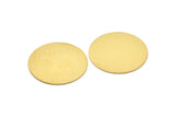 Brass Round Blank, 4 Raw Brass Stamping Blanks, Stamping Tags (30x0.80mm) M02634