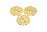 Moon Phases Blank, 8 Raw Brass Crescent Moon Blanks, Pendants (22x0.80mm) M02701