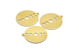 Moon Phases Charm, 8 Raw Brass Crescent Moon Charms, Pendants (22x0.80mm) M02705