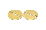 Moon Phases Charm, 8 Raw Brass Crescent Moon Charms, Pendants (22x0.80mm) M02703