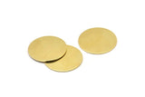 Brass Round Blank, 8 Raw Brass Stamping Blank, Stamping Tags (22x0.80mm) M02659