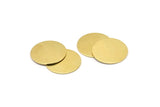 Brass Round Blank, 8 Raw Brass Stamping Blank, Stamping Tags (22x0.80mm) M02659