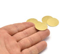 Brass Round Blank, 8 Raw Brass Stamping Blank, Stamping Tags (22x0.80mm) M02659