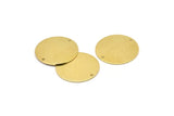 Brass Round Charm, 8 Raw Brass Round Charms With 2 Holes, Blanks (22x0.80mm) M02662