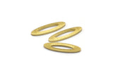 Brass Marquise Blank, 50 Textured Raw Brass Oval Blanks, Stamping Blanks (14x4x0.80mm) M02729
