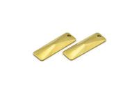 Brass Pyramid Charm, 50 Raw Brass Rectangle Pyramid Charms, Pendant, Findings  (19x6mm)  Brs 573 A0065