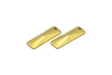 Brass Pyramid Charm, 50 Raw Brass Rectangle Pyramid Charms, Pendant, Findings  (19x6mm)  Brs 573 A0065