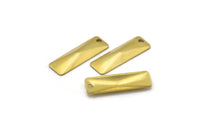 Brass Pyramid Charm, 50 Raw Brass Rectangle Pyramid Charms, Pendant, Findings  (19x6mm)  Brs 573 A0065
