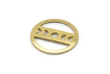 Brass Round Blank, 10 Raw Brass Moon Phases Blanks, Findings, Stamping Tags (18x0.80mm) M02732