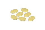 Brass Oval Blank, 50 Raw Brass Oval Blanks, Stamping Blanks (11x8x0.80mm) M02569