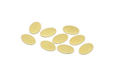 Brass Oval Blank, 50 Raw Brass Oval Blanks, Stamping Blanks (11x8x0.80mm) M02569