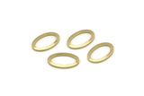 Brass Oval Blank, 50 Tiny Raw Brass Oval Blanks (11x8x0.80mm) M02566
