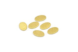 Brass Oval Blank, 24 Textured Raw Brass Oval Blanks, Stamping Blanks (11x8x0.80mm) M02570