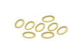 Brass Oval Blank, 24 Textured Raw Brass Oval Blanks, Stamping Blanks (11x8x0.80mm) M02567