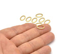 Brass Oval Blank, 24 Textured Raw Brass Oval Blanks, Stamping Blanks (11x8x0.80mm) M02567