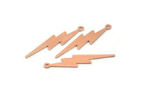 Bakır Şimşek Tılsımı, 12 Ham Bakır, 1 Döngülü Bakır Şimşek Tılsımı (35x8x0,70 mm) M02608