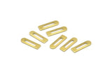 Brass Blank, 50 Raw Brass Rectangle Blanks, Geometric Stamping Blanks (14x4x0.80mm) M02582