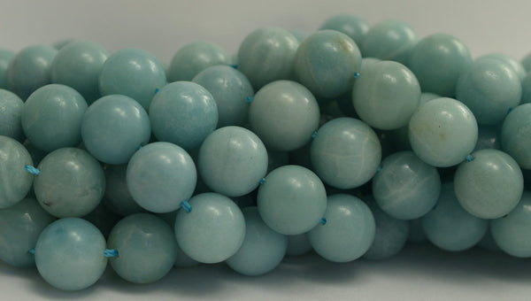 Amazonite 12 Mm Round Gemstone Beads 15.5 Inches Full Strand G95