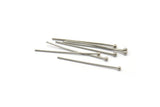 Silver Ball Pin, 50 Nickel Free Silver Plated Ball Pins, Findings (0.60x25mm) Bp-025-2 Brc217