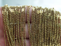 Brass Faceted Chain, 20 Meters - 66 Feet (1.5mm) Solid Brass Faceted Ball Chain - Brs 1 ( Z040 )