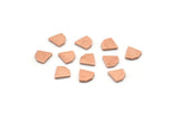Copper Diamond Blank, 50 Raw Copper Tiny Diamond Shaped Blanks (6x6x0.80mm) M02747