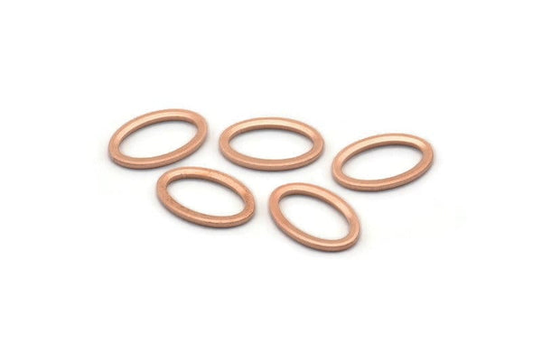 Bakır Oval Boşluğu, 25 Ham Bakır Oval Boşluğu, Damgalama Boşluğu (11x8x0,80 mm) M02750