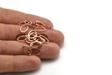 Copper Oval Blank, 25 Raw Copper Oval Blanks, Stamping Blanks (11x8x0.80mm) M02750