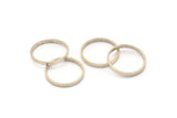 Silver Circle Connectors - 24 Antique Silver Plated Brass Circle Connectors (18x0.8x2mm) D0310 H0642
