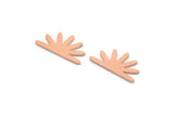 Copper Sun Blank, 24 Raw Copper Sun Blanks, Findings, Connectors (8x15x0.80mm) M02778