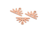 Copper Sun Charm, 24 Raw Copper Sun Charms With 1 Loop (8x15x0.80mm) M02782