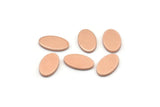 Copper Oval Blank, 50 Raw Copper Oval Blanks, Stamping Blanks (9x6x0.80mm) M02768
