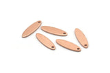 Copper Marquise Charm, 50 Raw Copper Oval Charms With 1 Hole, Findings (14x4x0.80mm) M02764