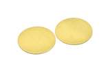 Huge Round Blank, 2 Huge Raw Brass Round Stamping Blanks (46x0.80mm) N0697