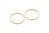 Raw Brass Ring, 100 Raw Brass Rings (18mm) A0628