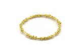 44mm Circle Connectors, 2 Raw Brass Circle Connectors (44x2x2mm) N1729