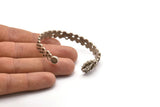 Silver Bee Cuff, Antique Silver Plated Brass Bee And Honeycomb Cuff Stone Setting With 1 Pad - Pad Size 6mm N1670 H0033